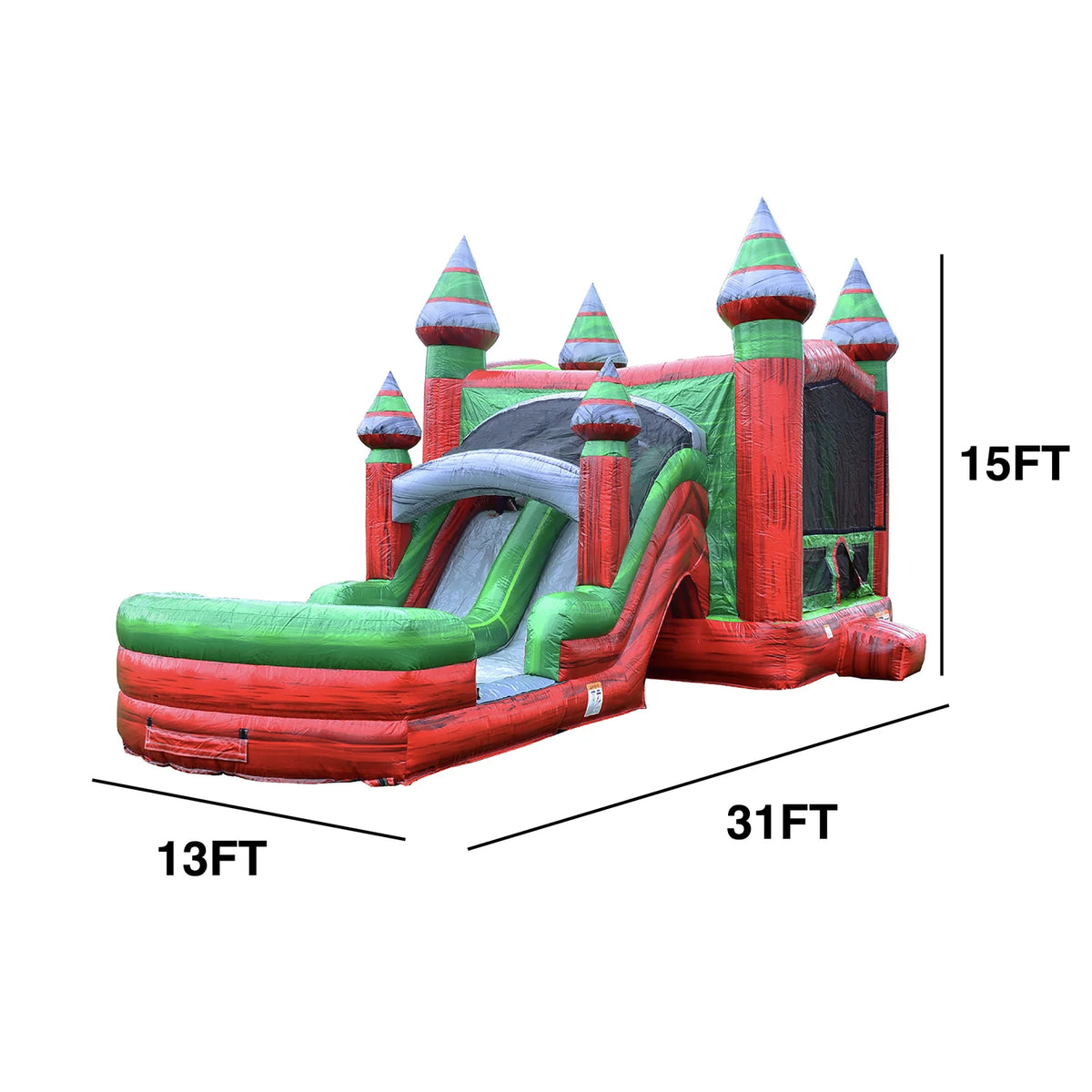 Commercial Grade Bounce House with Slide and Pool D9131