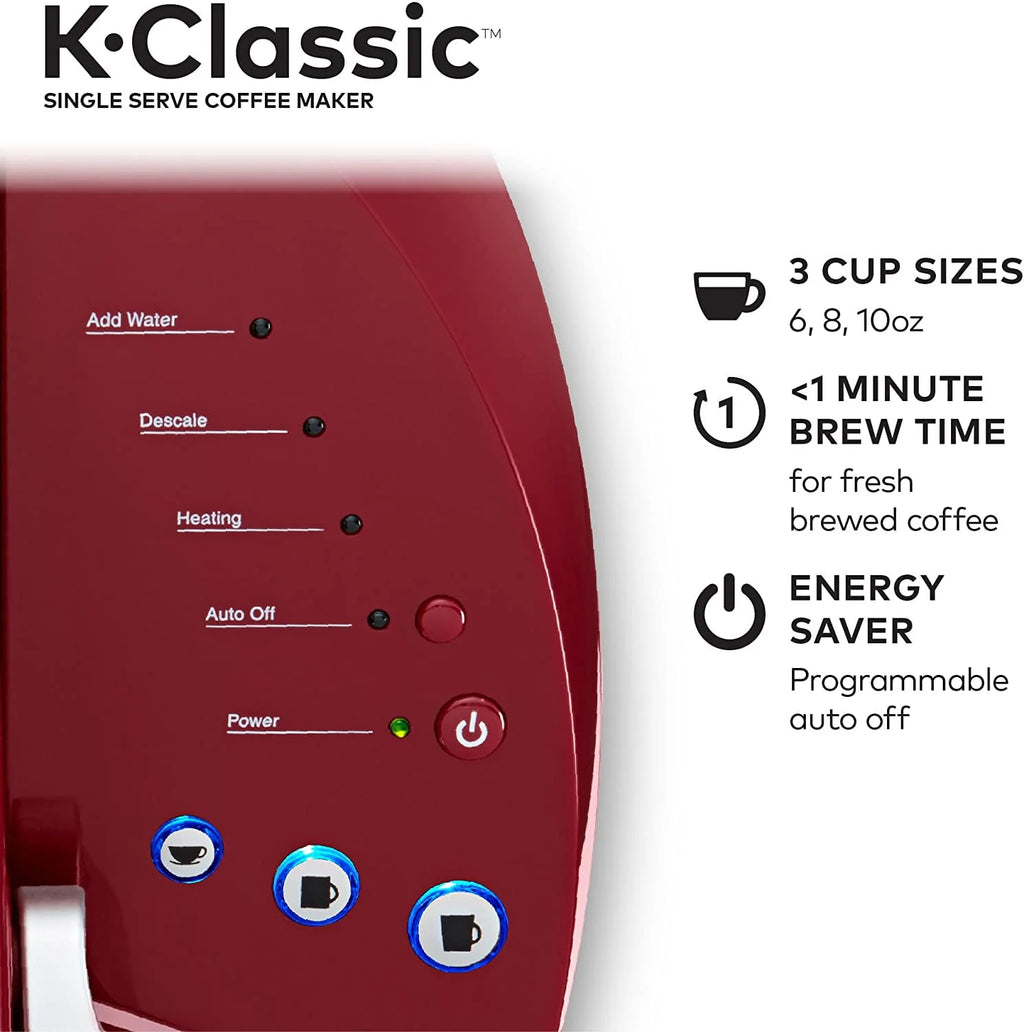 Single Serve Coffee Maker, 6 to 10 oz Brew Sizes Y658