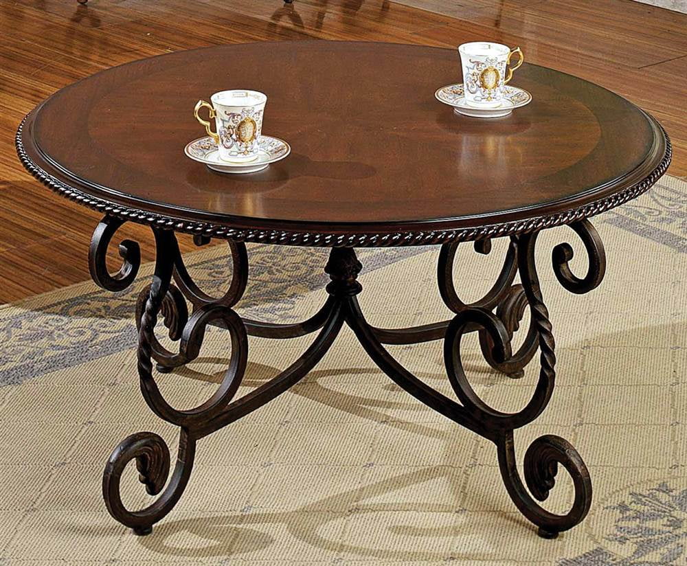 Round Wood Coffee Table A32159
