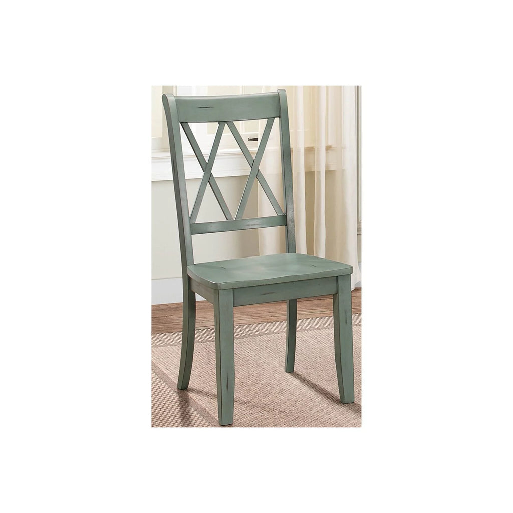 Teal Blue Set of 2 Side Chair W5525