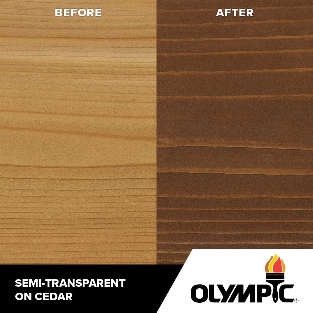 5 gal. Teak Semi-Transparent Exterior Stain and Sealer U407432