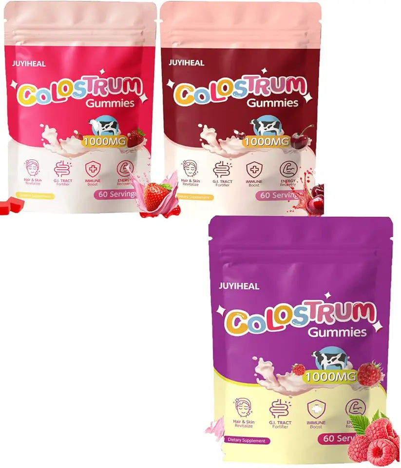 Colostrum Gummies Peach Strawberry Cherry Raspberry I8273