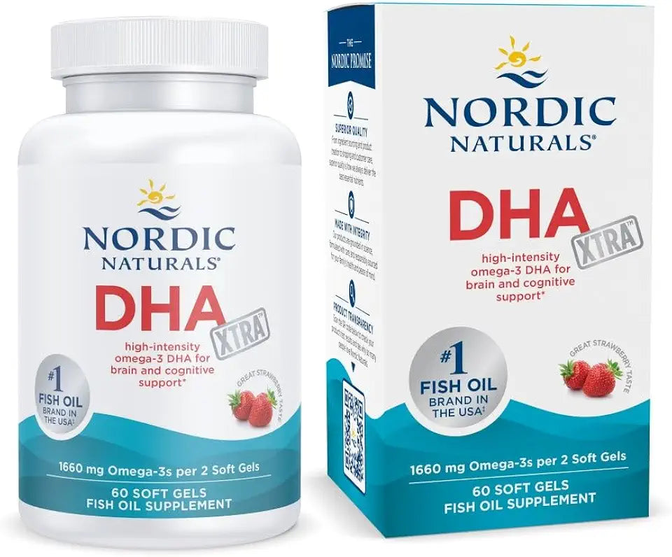 Strawberry 60 Soft Gels 1660 mg Omega-3 DHA H526