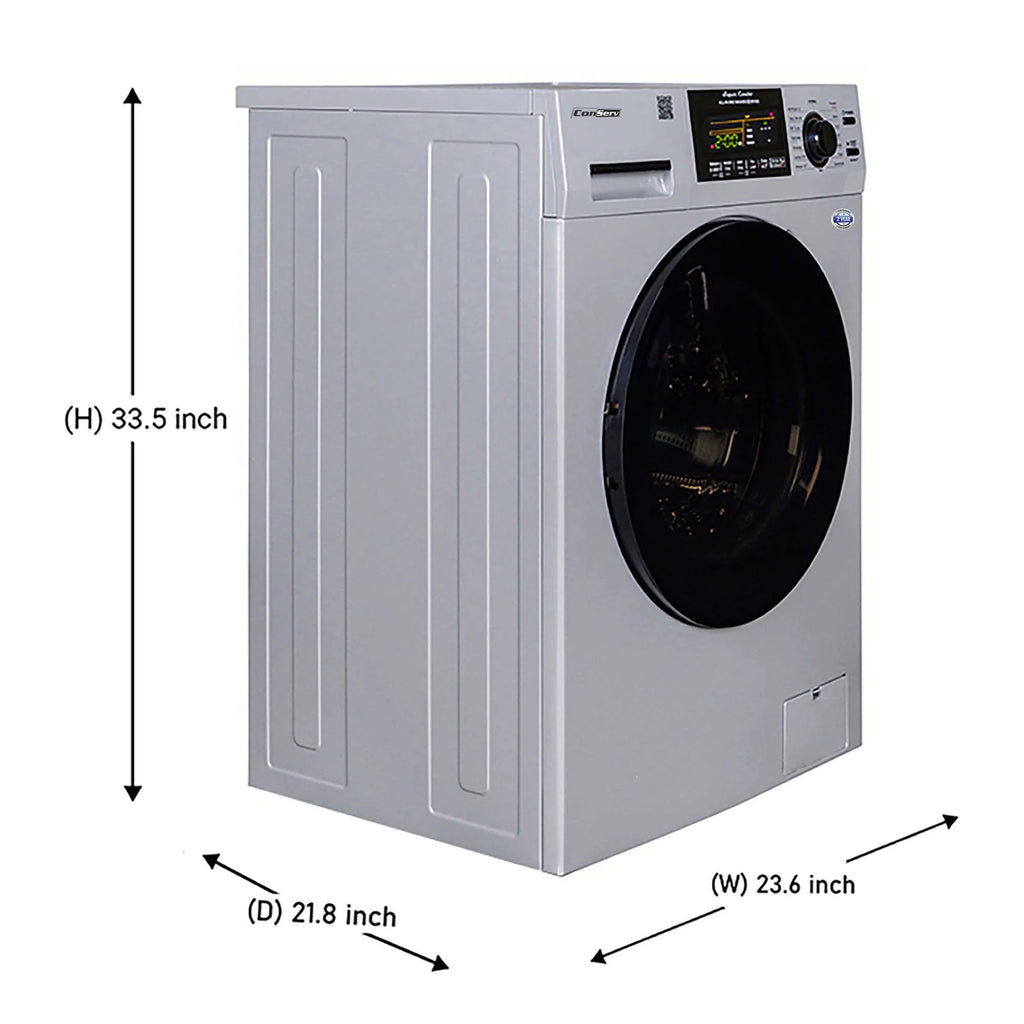 15 lbs Compact Washer Dryer Combo with Pet Cycle in White W35984