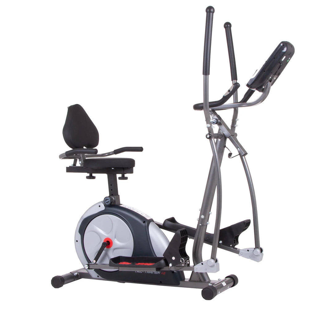 3-in-1 Elliptical and Exercise Bike with Heart Rate Monitor H100