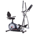 3-in-1 Elliptical and Exercise Bike with Heart Rate Monitor H100