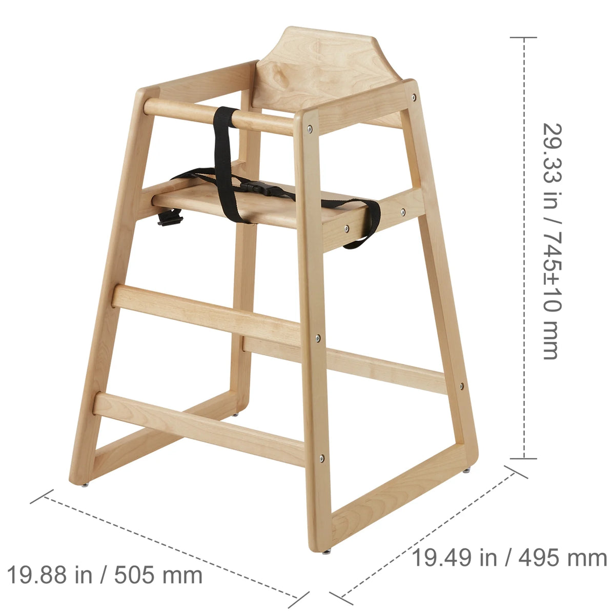 Wooden Portable Baby High Chair R564093