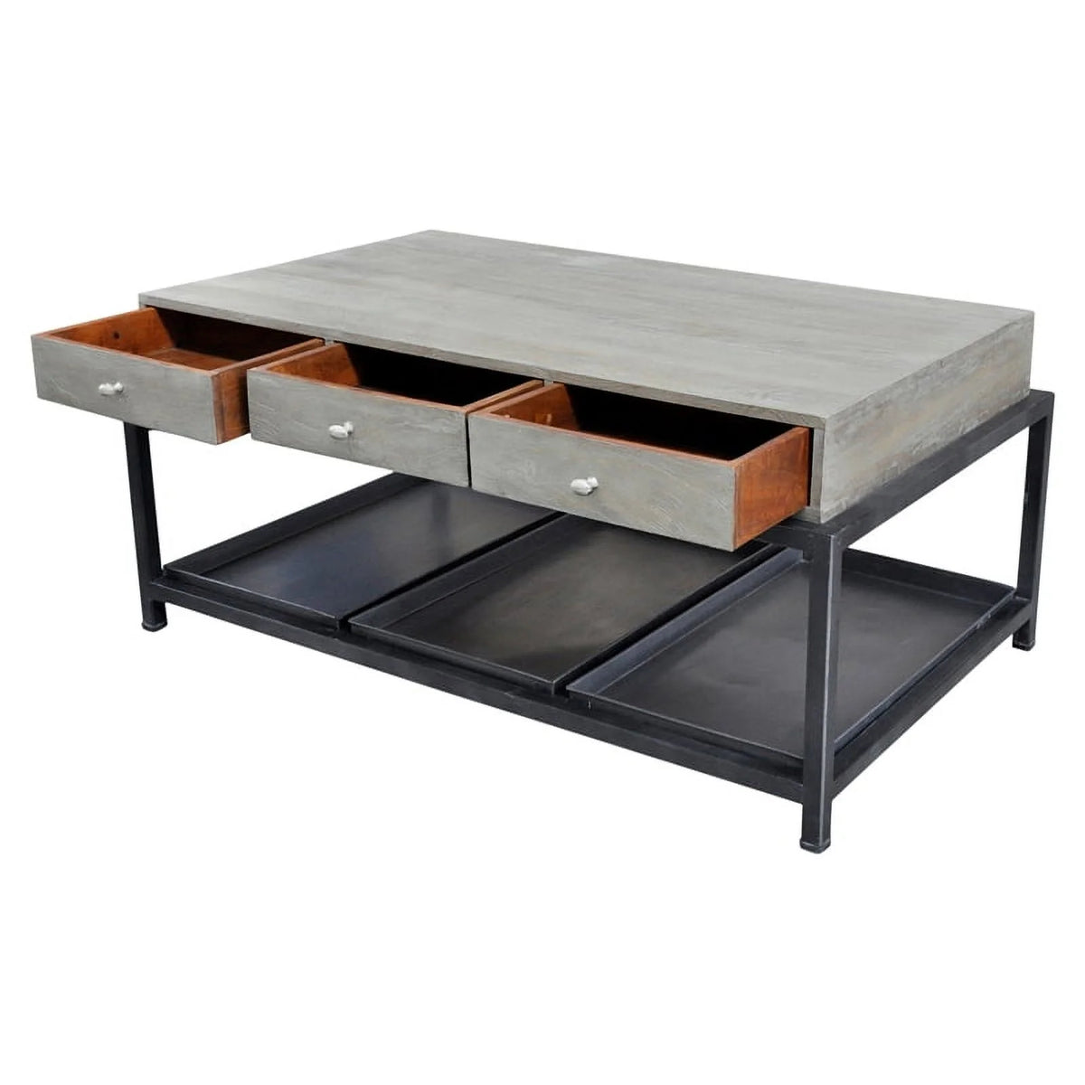 6-drawer Solid Wood Coffee Table R41436