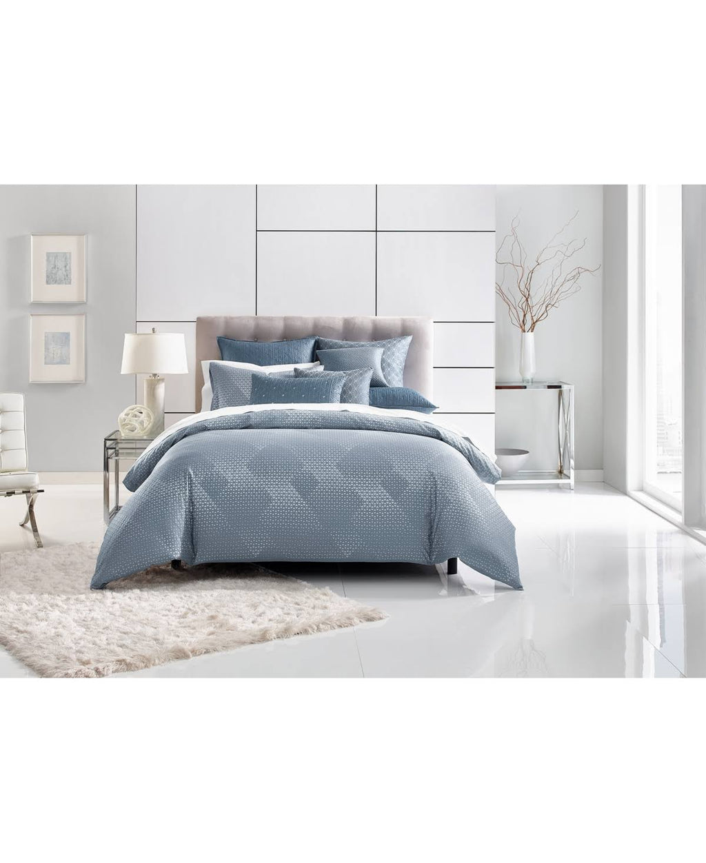 400 Thread Count Pima Cotton Full/Queen Duvet Cover Blue R9379