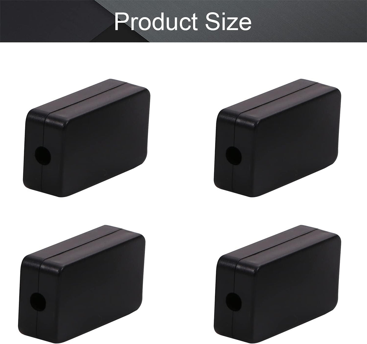 Black ABS Plastic Junction Box K680665