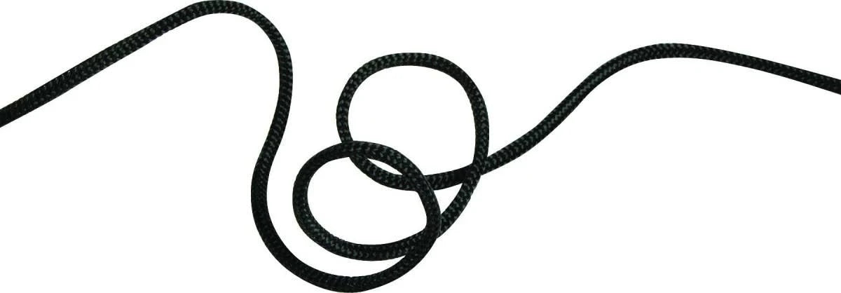 Black 6mm Cord x 60m C6401