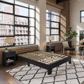 Black Full Platform Bed Frame N279