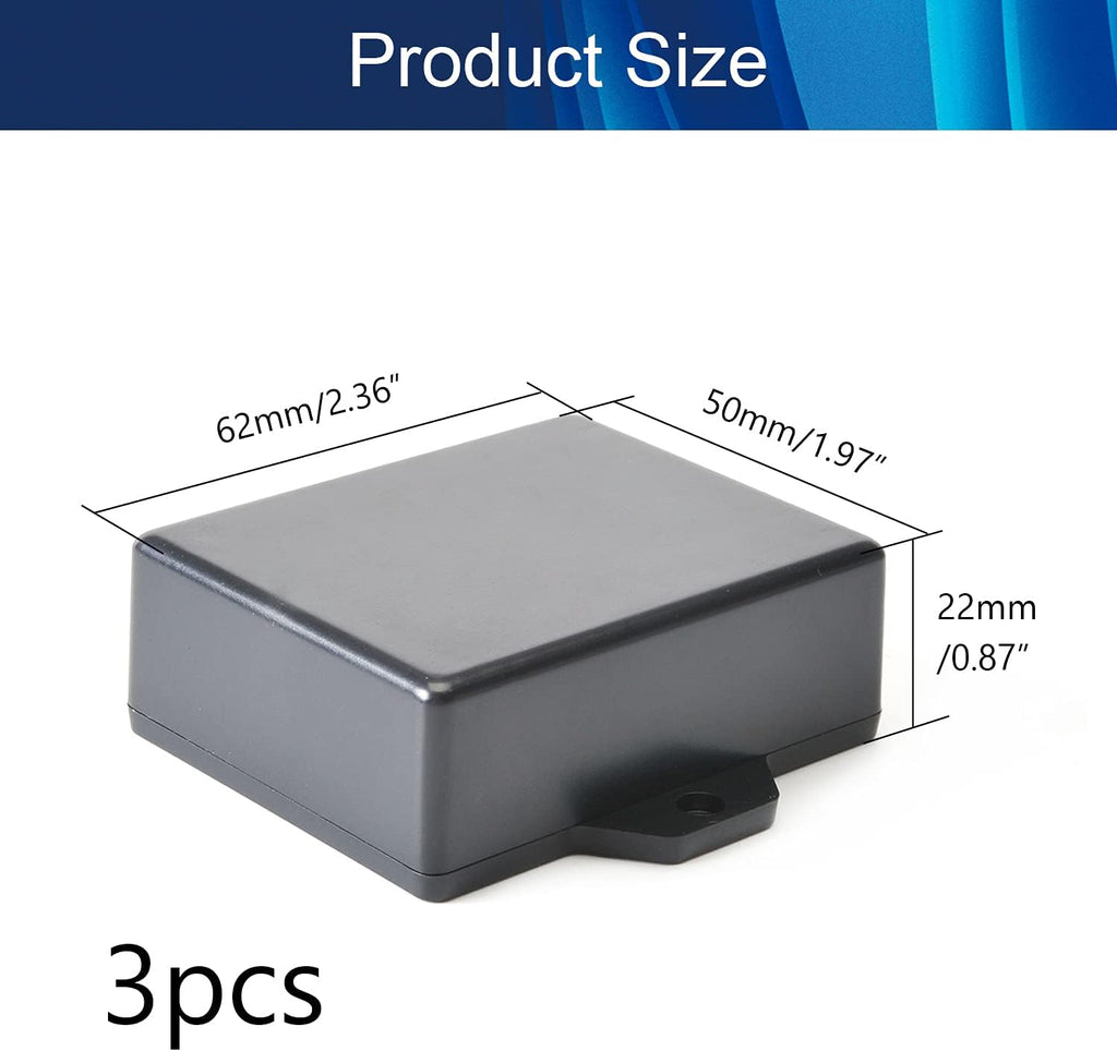 Black ABS Plastic Junction Box K680665