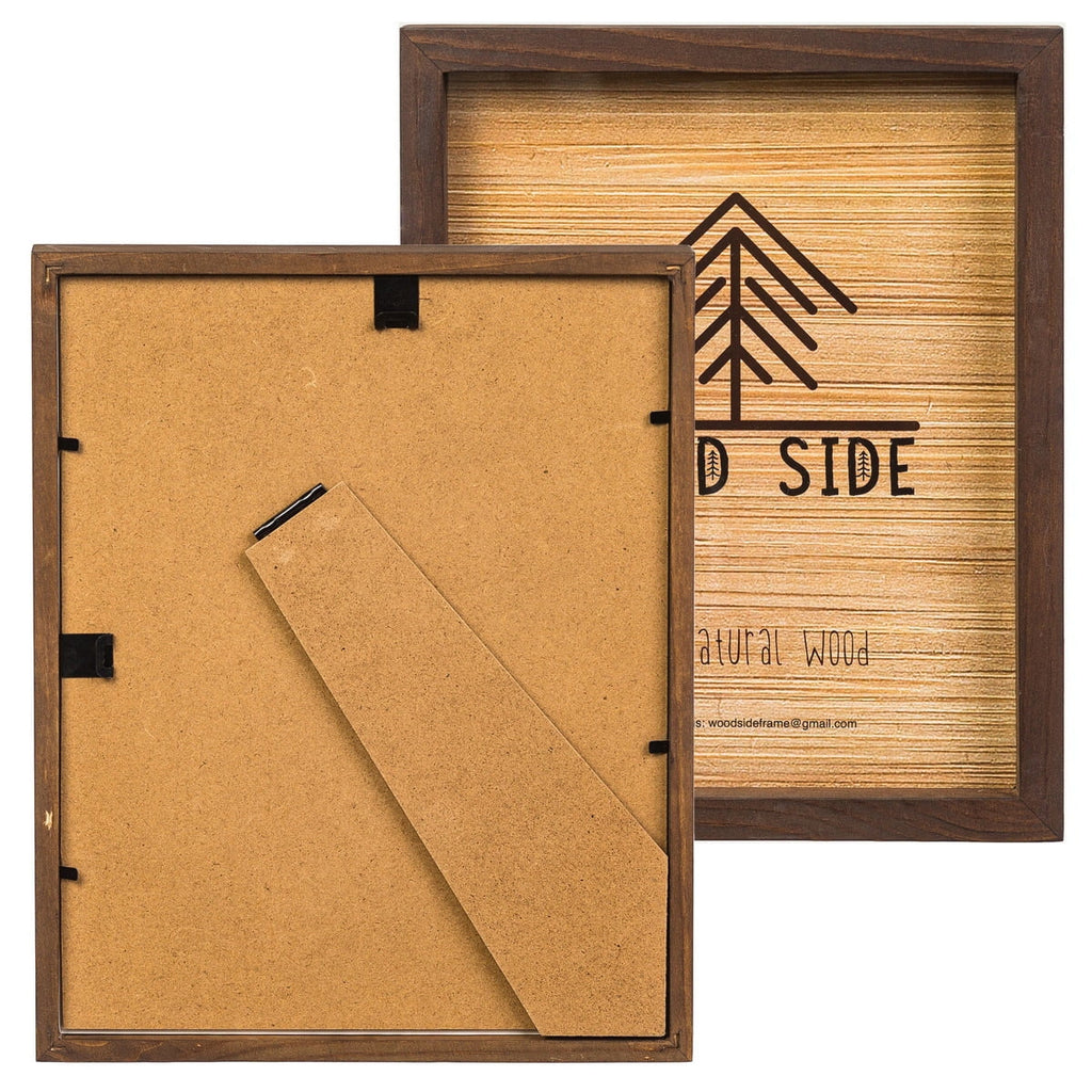 Brown Wooden Picture Frames 8x10 Set of 2 Y3698