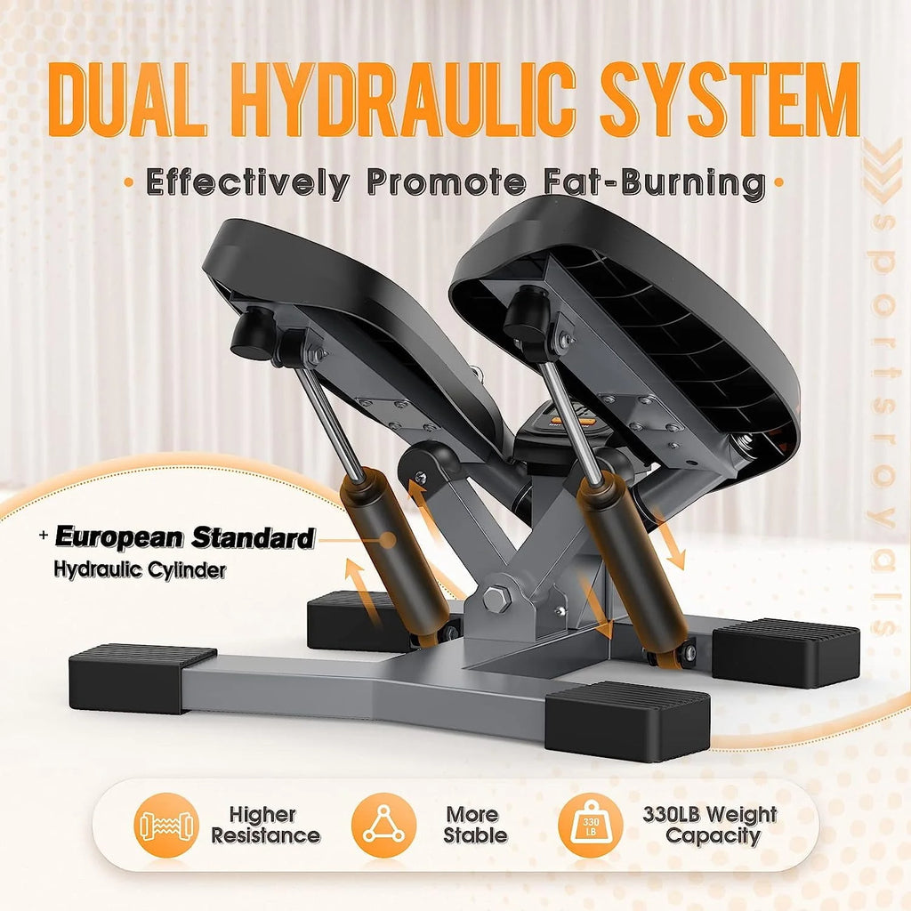 Stair Stepper with Resistance Band and LED Monitor E634424