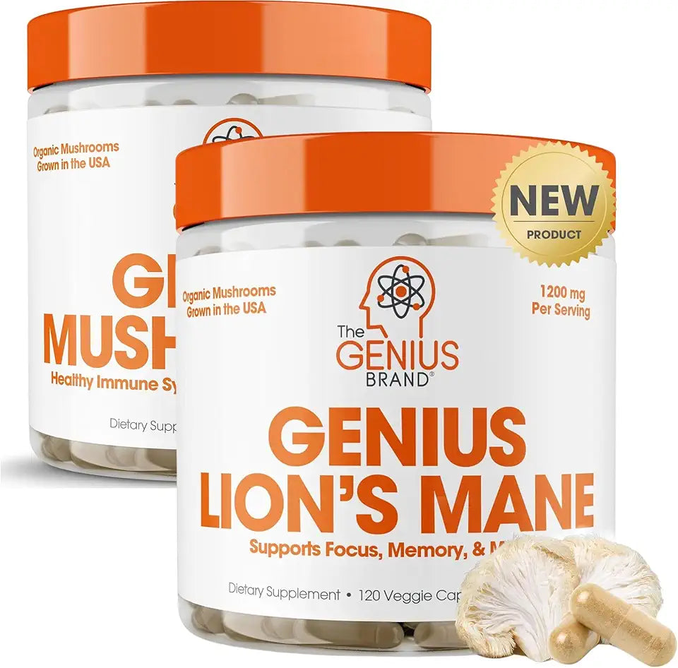 Lion's Mane & Mushroom Natural Focus & Energy Bundle U35863