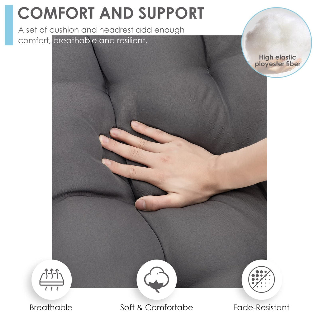 Hanging Egg Chair with Stand and Cushion G82372