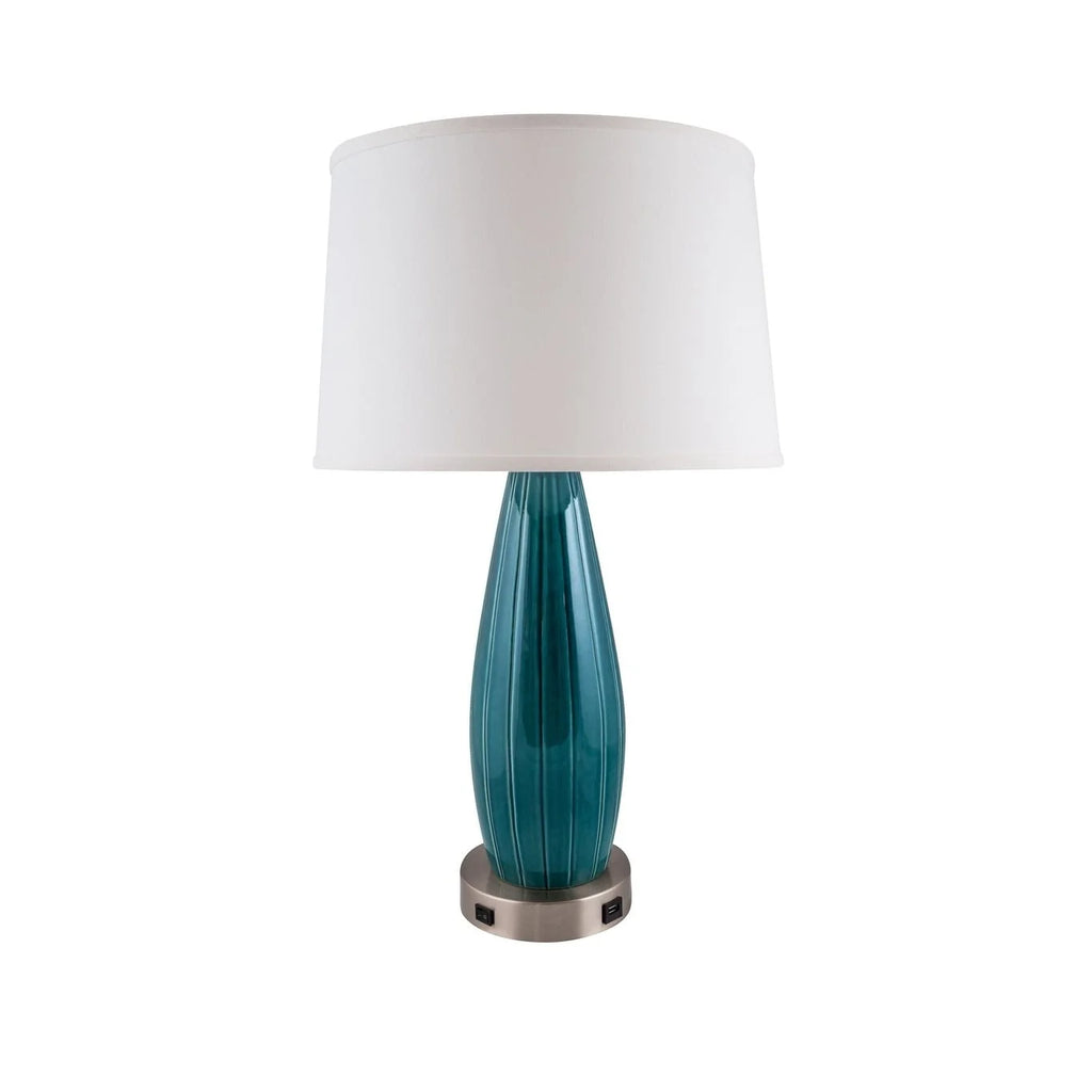Ceramic Lamp with USB O471190