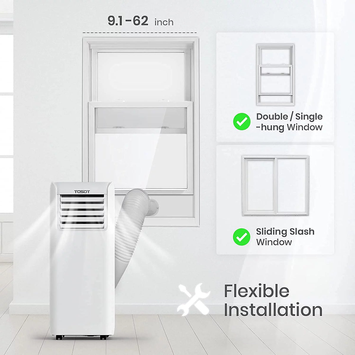 8,000 BTU 3-in-1 Portable Air Conditioner E6807