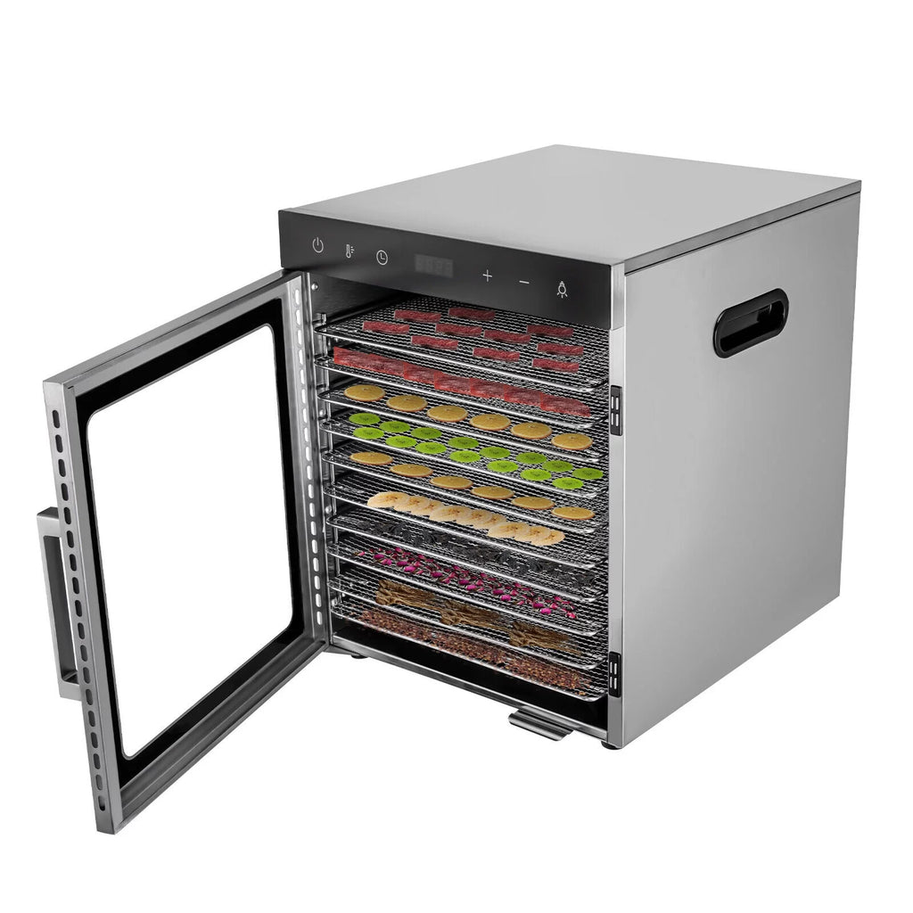10 Trays Stainless Steel Food Dehydrator with Timer C1445