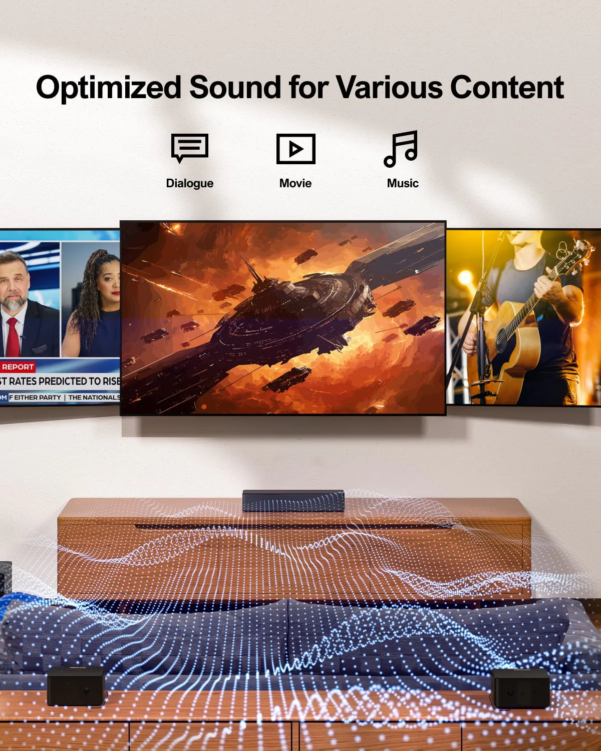 5.1 Surround Sound Bar with Wireless Subwoofer and Rear Speakers X276