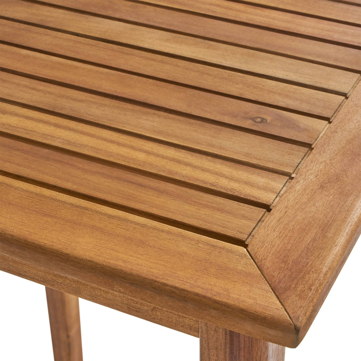 Acacia Wood Rectangle Bar Table Dark Gray Y24574