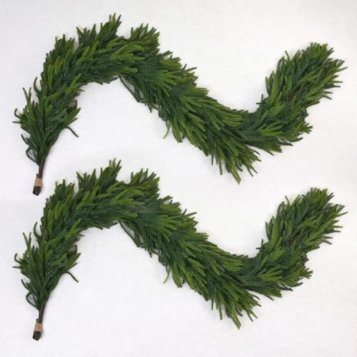 6FT Artificial Norfolk Pine Greenery Christmas Garland I58765