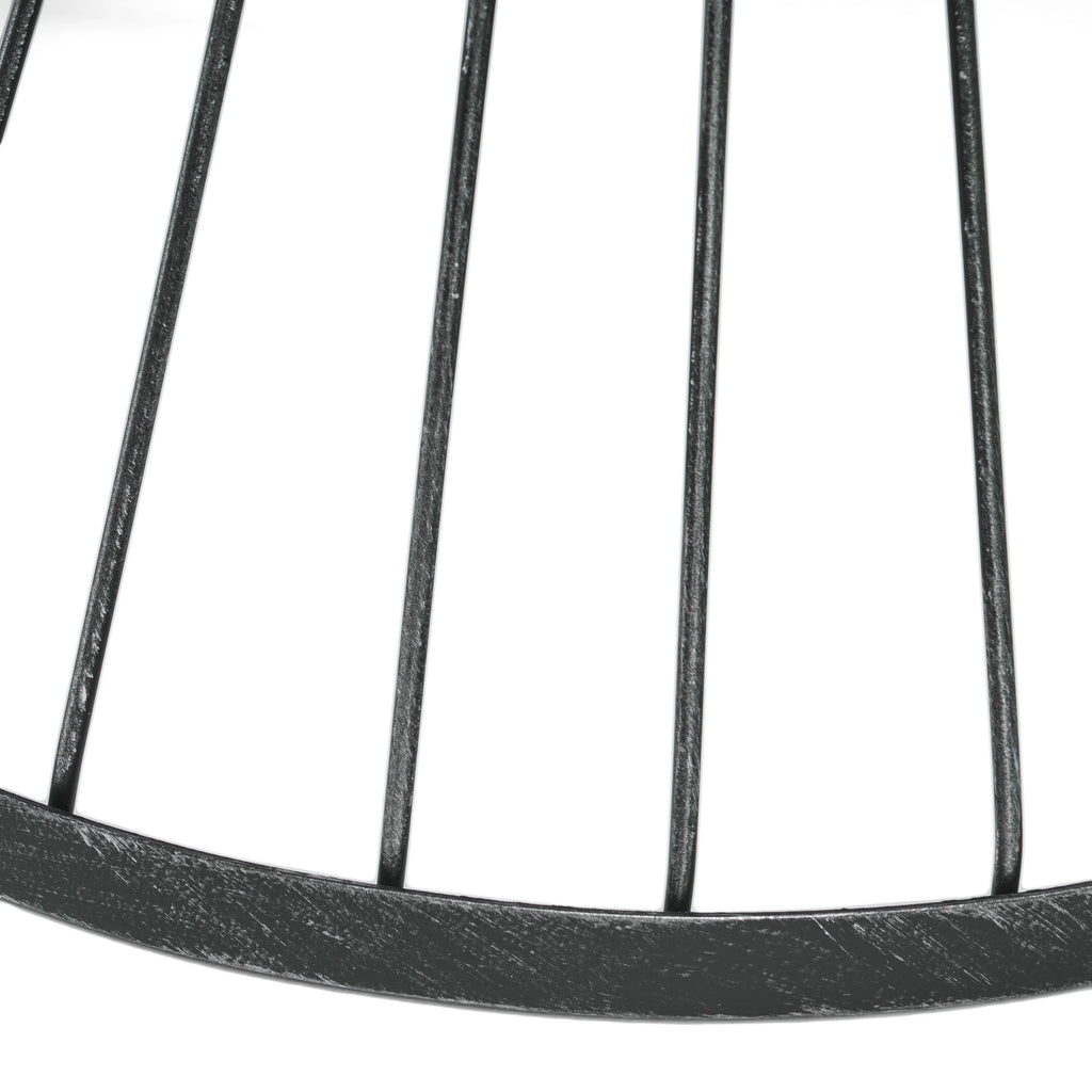16 Inch Metal Side Table in Matte Black O8765