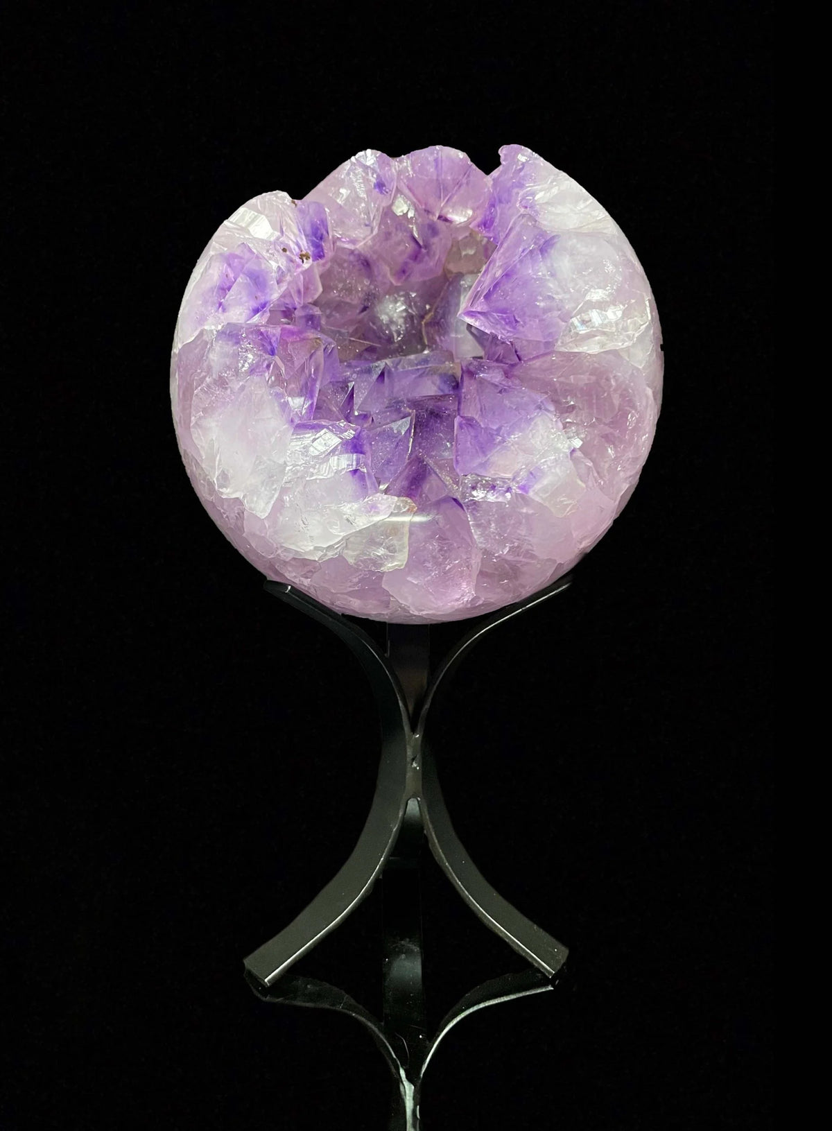 Hand-Carved Amethyst Sphere 5.01 Lb. X501