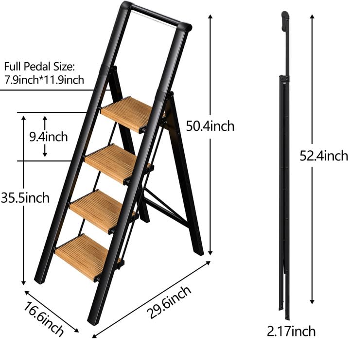3 Step Ladder with Anti-Slip Pedal and Handgrip X753
