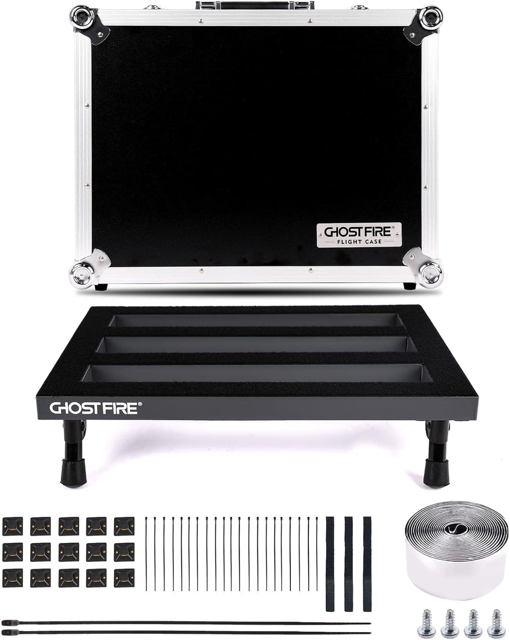 Aluminum Alloy Guitar Pedal Board with Carry Case O93221