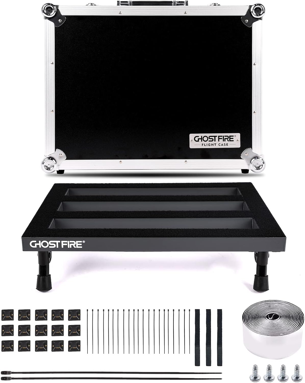 Aluminum Alloy Guitar Pedal Board with Carry Case O93221