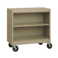 36 in. Tropic Sand Metal 2-Shelf Bookcase with Adjustable Shelves W268
