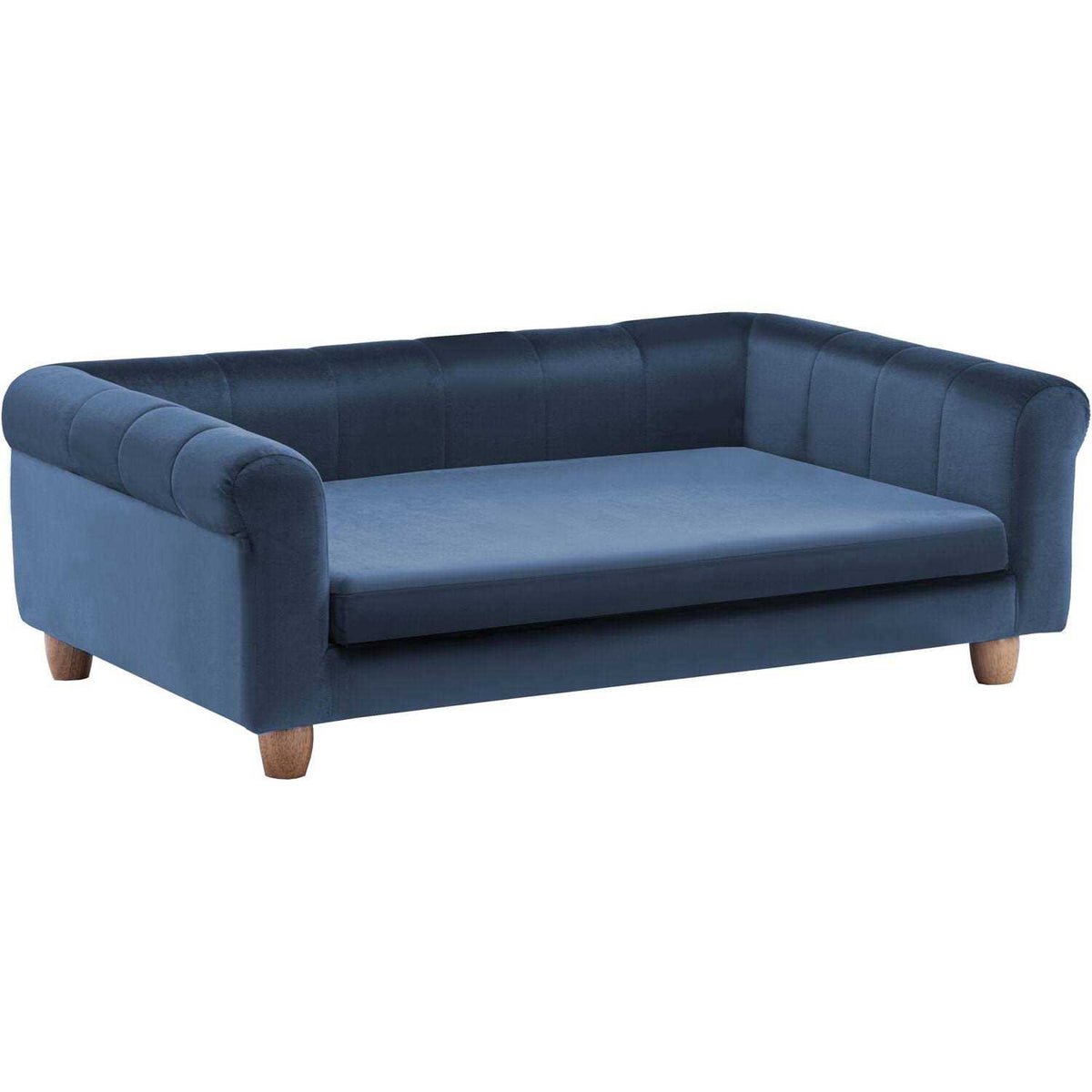 Faux-Velvet Rectangle Pet Bed Y1432