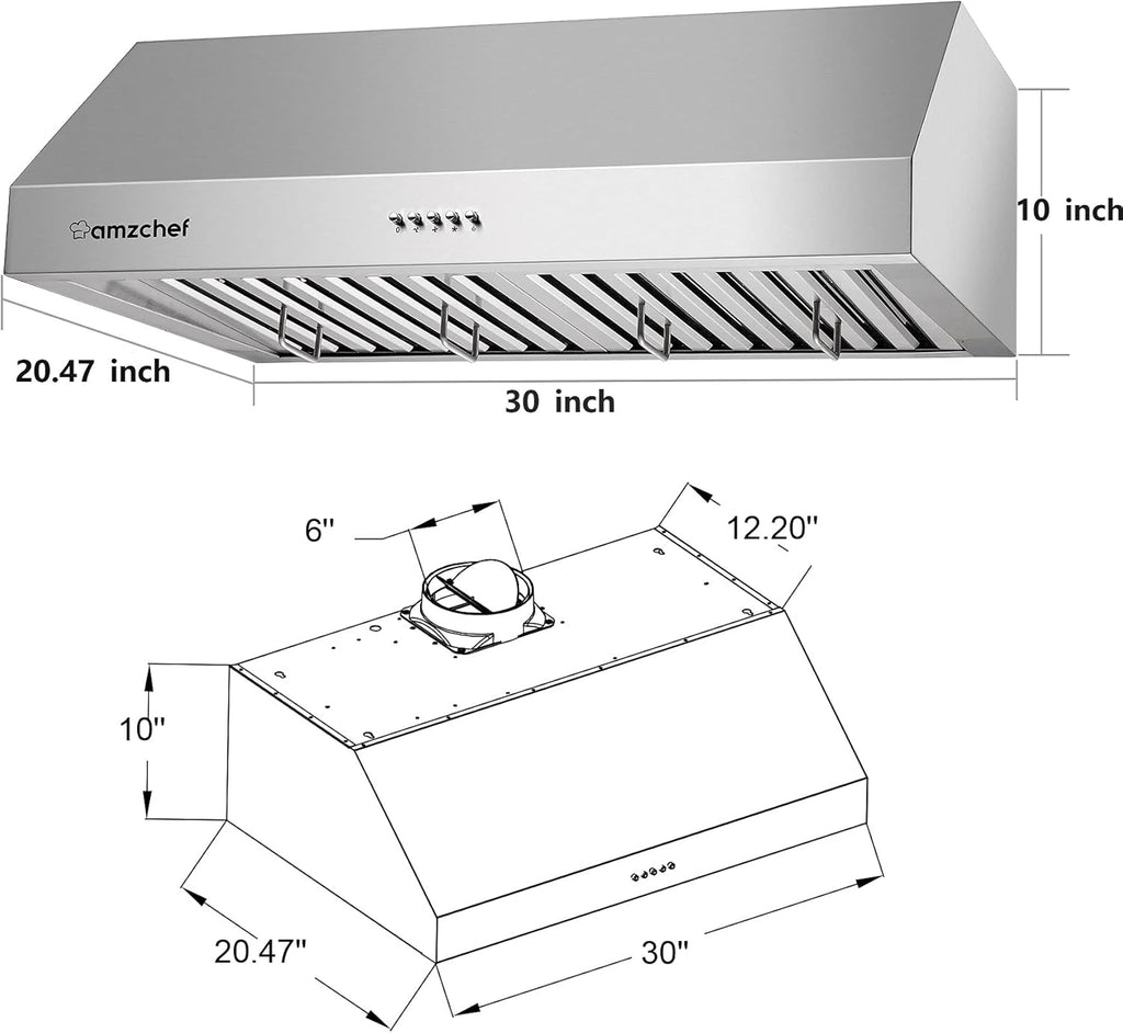 30 inch 700CFM Stainless Steel Under Cabinet Range Hood H21920