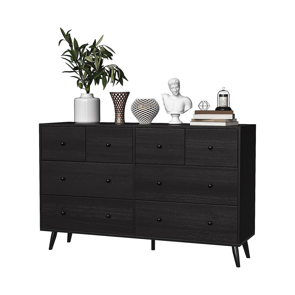Black 8 Drawer Dresser H4197