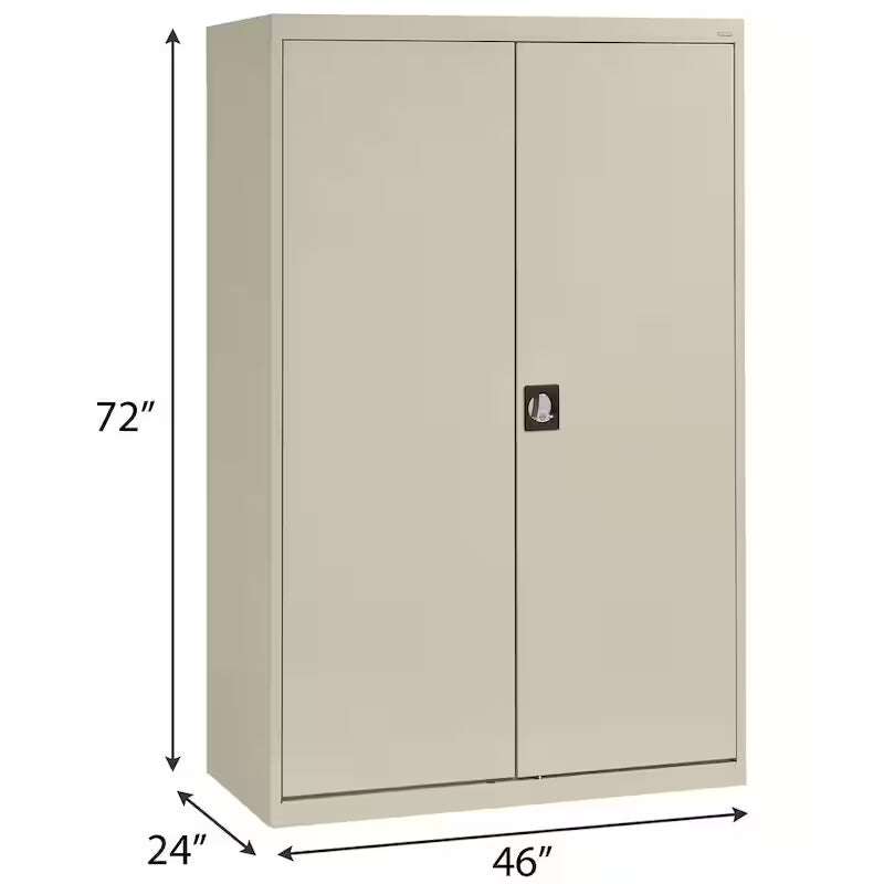 Steel Freestanding Garage Cabinet in Putty S6355