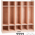 5 Grids Plywood Birch Coat Locker Z423769