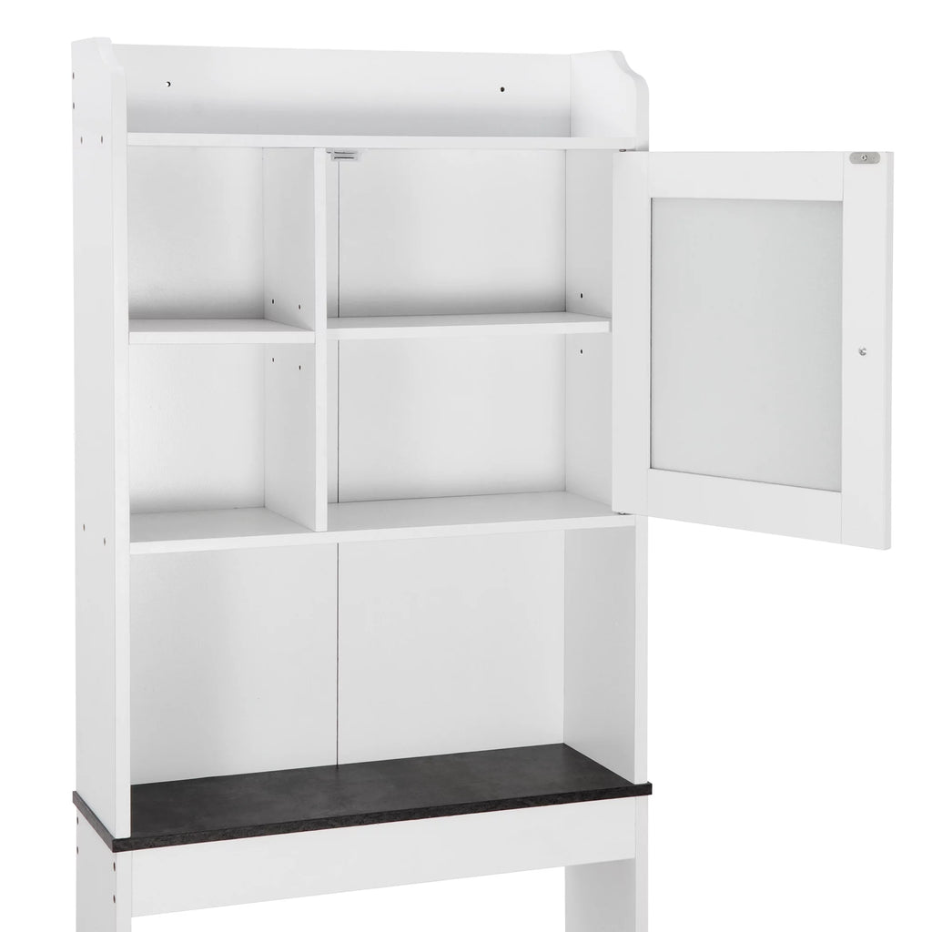 White Over-The-Toilet Bathroom Storage Cabinet G42364