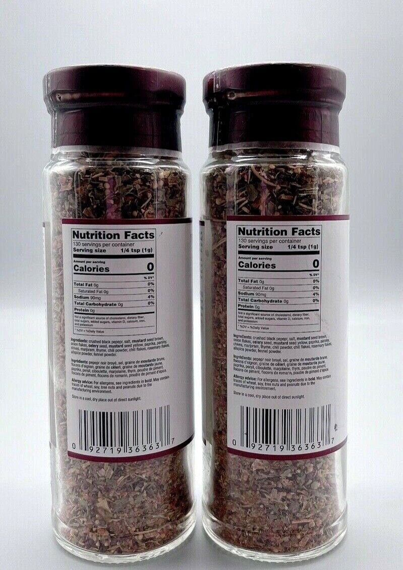 Pepper Steak Seasoning Grill Rub 130g Pack of 2 Q613159