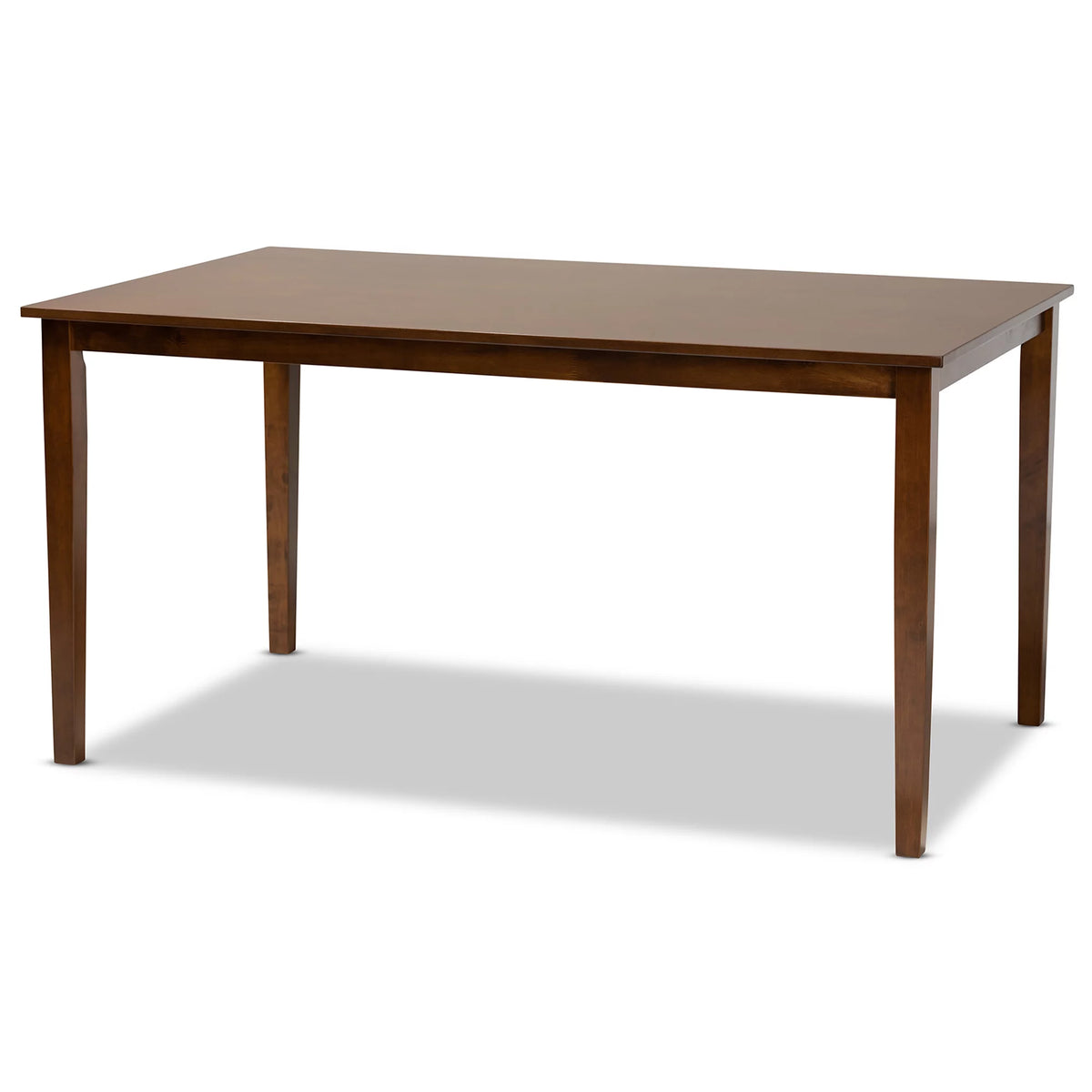 Walnut Brown Rectangular Wood Dining Table X3669