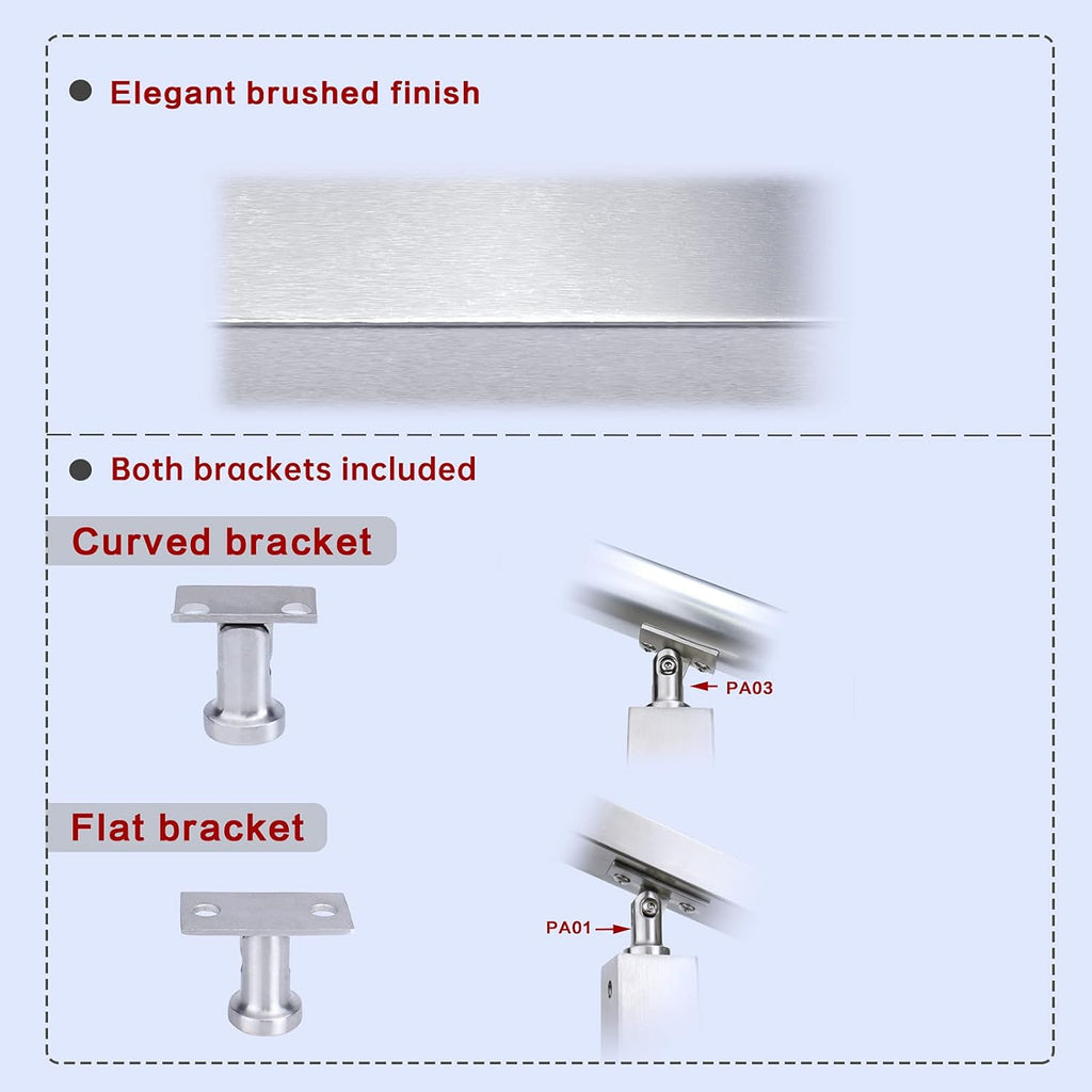 4 Pack Stainless Steel Cable Railing Post W9338