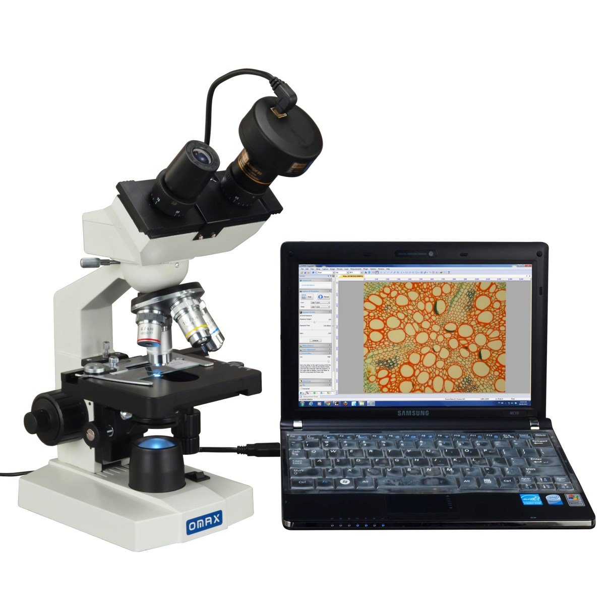 40X-2500X Binocular Compound LED Microscope Q8779