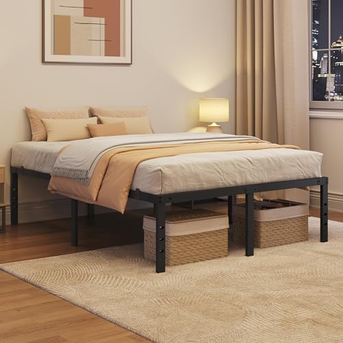14 Inch Full Metal Platform Bed Frame with Under Bed Storage Q25208