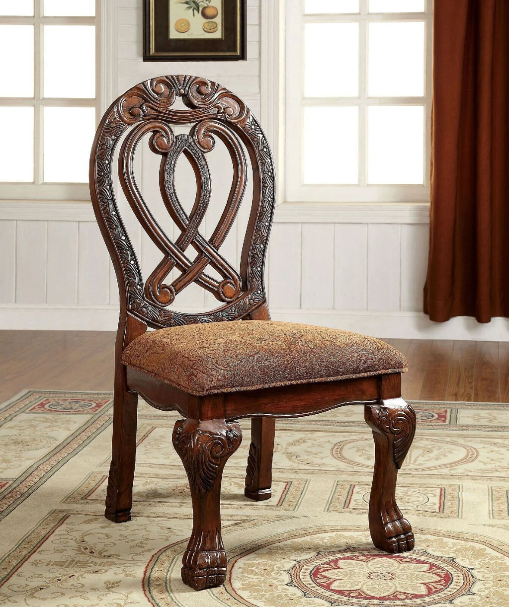 Cherry Solid Wood 7 Pc Dining Set Y13913