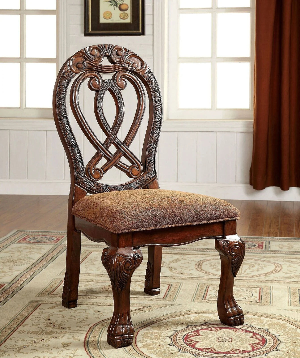 Cherry Solid Wood 7 Pc Dining Set Y13913