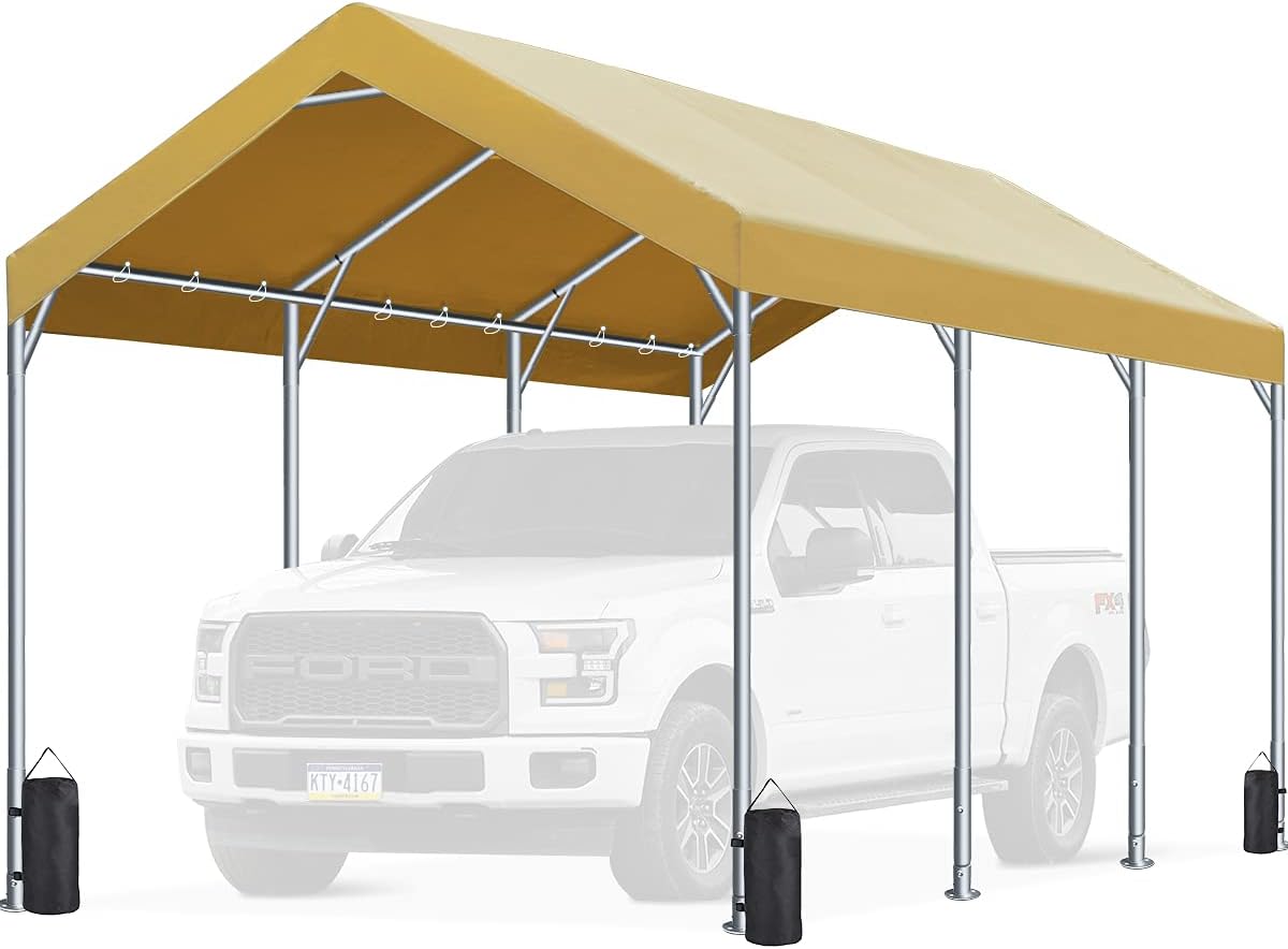 10 x 20 ft Heavy Duty Carport Canopy Q97383