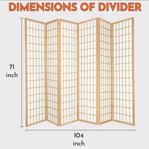 3 Panels 6ft Tall Portable Foldable Room Divider H890466