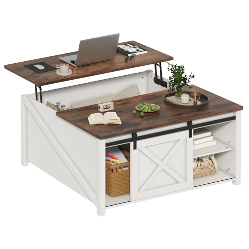 Black Lift Top Coffee Table with Storage W635311