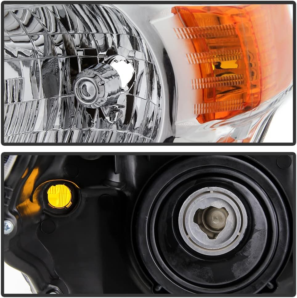 Chrome Housing Headlights Assembly Pair Set Y428249